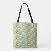 Tropisch zomerfruitpatroon tote bag (Achterkant)