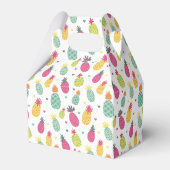 Tropisch zomerkananaseppatroon bedankdoosjes (Achterkant)