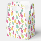 Tropisch zomerkananaseppatroon bedankdoosjes (Geopend)