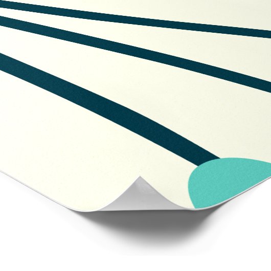 Tropisch zomerloof poster (Hoek)