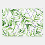 Tropisch zomerpalm leest pattern inpakpapier vel (Voorkant)