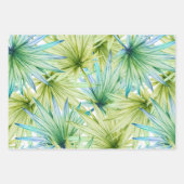 Tropisch zomerpalm leest pattern inpakpapier vel (Voorkant 3)