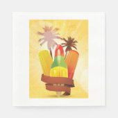 Tropisch zomerpapier Napkins Servet (Voorkant)