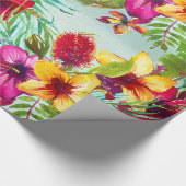 Tropisch zomerpatroon cadeaupapier (Hoek)