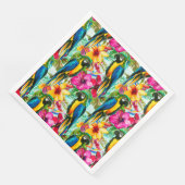 Tropisch zomerpatroon servet (Hoek)