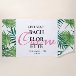 Tropisch zomerreces van Bachelorette Strandlaken