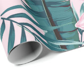 Tropisch zomerschilderij naadloos met palm cadeaupapier (Rol Hoek)