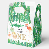 Tropisch zomerstrand Luau Boys 1e verjaardag Bedankdoosjes (Geopend)