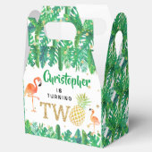 Tropisch zomerstrand Luau Boys 2e verjaardag Bedankdoosjes (Geopend)