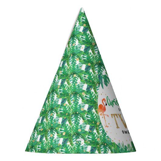 Tropisch zomerstrand Luau Boys 2e verjaardag Feesthoedjes (Links)