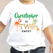 Tropisch zomerstrand Luau Boys 2e verjaardag Kinder Shirts