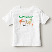 Tropisch zomerstrand Luau Boys 2e verjaardag Kinder Shirts (Voorkant)