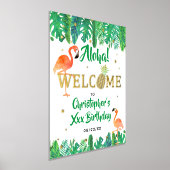 Tropisch zomerstrand Luau Boys Birthday Welkom Folie Afdrukken (Laagn)