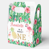 Tropisch zomerstrand Luau Girls 1ste verjaardag Bedankdoosjes (Geopend)