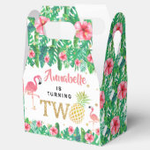Tropisch zomerstrand Luau Girls 2e verjaardag Bedankdoosjes (Geopend)