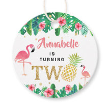 Tropisch zomerstrand Luau Girls 2e verjaardag