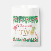 Tropisch zomerstrand Luau Girls 2e verjaardag Bedankzakje (Voorkant)