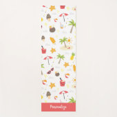 Tropisch zomerstrand Zen Yoga gepersonaliseerd Yogamat (Voorkant)