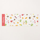 Tropisch zomerstrand Zen Yoga gepersonaliseerd Yogamat (Voorkant (horizontaal))