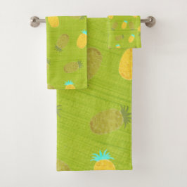 Tropisch zomervruchten Kiwi Groen Bad Handdoek
