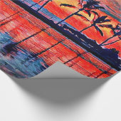 Tropisch zonnebrandpapier cadeaupapier (Hoek)