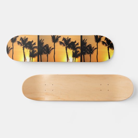 Tropisch zonnehemelbord persoonlijk skateboard (Horizontaal)