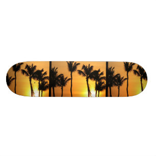 Tropisch zonnehemelbord persoonlijk skateboard