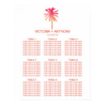 Tropisch zonnepalm Beach Weddenstabel Plan