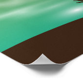 Tropisch zonnescherm poster (Hoek)