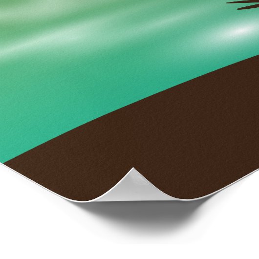 Tropisch zonnescherm poster (Hoek)