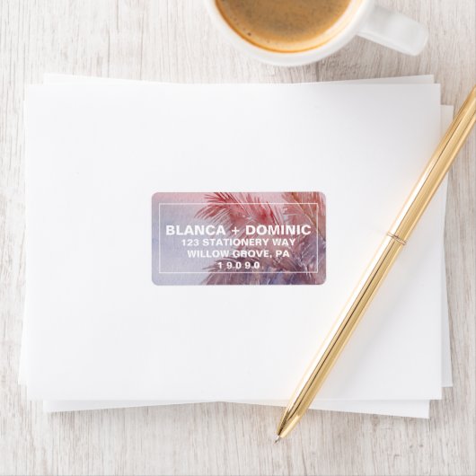 Tropisch zonneschijn etiket (Insitu)