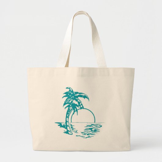 Tropisch zonneschijn grote tote bag (Voorkant)