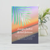 Tropisch zonneschijnhuwelijk vraagt om budget (Staand voorkant)