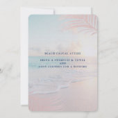 Tropisch zonneschijnroze marathday Shimmer Paper Kaart (Achterkant)