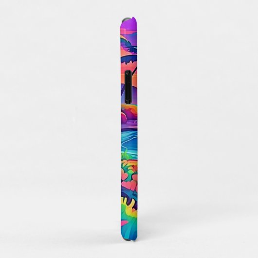 Tropisch zonnestrand Case-Mate iPhone case (Achterkant/rechts)