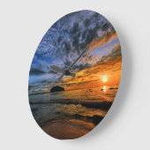 Tropisch zonnestrand grote klok (Hoek)