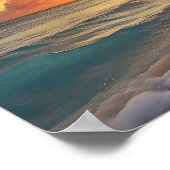 Tropisch zonnestrand poster (Hoek)