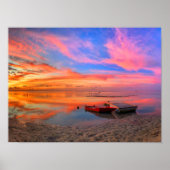 Tropisch zonnestrand poster (Voorkant)