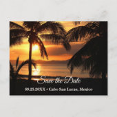 Tropisch Zonnestrand sparen het Briefkaart van de  (Voorkant)