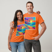 Tropisch zonnestrand t-shirt (Unisex)