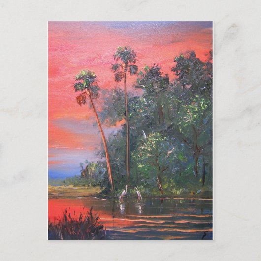 Tropisch zonnig en warm briefkaart (Voorkant)