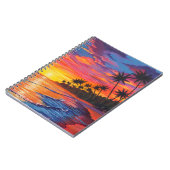 Tropisch Zonsondergang Notitieboek (Linkerzijde)