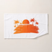 Tropisch zonsonderstel bad handdoek (Handdoek)