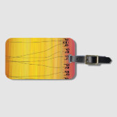 Tropisch zonsonderstel bagagelabel (Voorkant (horizontaal))