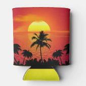 Tropisch zonsonderstel blikjeskoeler (Achterkant)