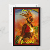 Tropisch zonsonderstel briefkaart (Voorkant / Achterkant)