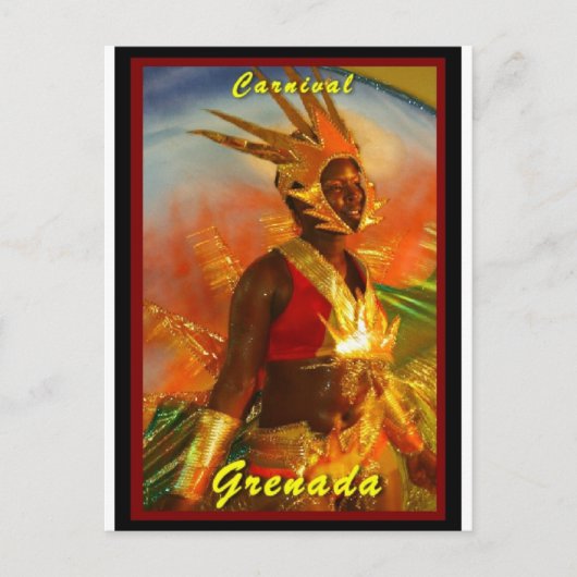 Tropisch zonsonderstel briefkaart (Voorkant)