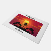 Tropisch zonsonderstel deurmat (Schuin)