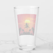 Tropisch zonsonderstel glas (Achterkant)