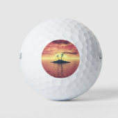 Tropisch zonsonderstel golfballen (Voorkant)